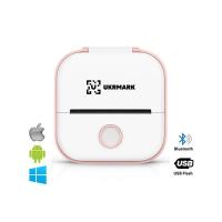 Принтер чеков UKRMARK P02PK Bluetooth, бело-розовый Фото