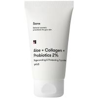 Маска для обличчя Sane Aloe + Collagen + Probiotics 2% Regenerating & Pro Фото