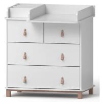 Комод-пеленатор Angelo Glori с органайзером (ручки мокко) 90х51х90 Фото