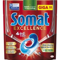 Таблетки для посудомоечных машин Somat Excellence 56 шт. Фото
