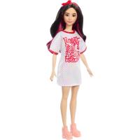 Лялька Barbie Fashionistas в блискучій сукні-футболці Фото