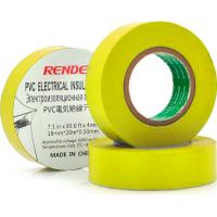 Изоляционная лента Render 0.10мм*18мм*20м Yellow, temp-10+80°С, 2000V, 10 шт Фото