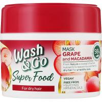 Маска для волосся Wash&Go Super Food З виноградом і макадамією Для сухого во Фото