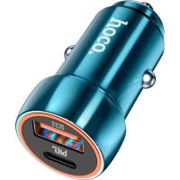 Зарядний пристрій HOCO Z46A USB-A/Type-C Sapphire Blue Фото