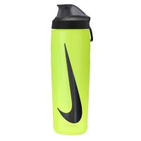 Пляшка для води Nike Refuel Bottle Locking Lid 24 OZ лимонний, чорний 7 Фото