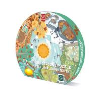 Пазл Hape круглий Чотири сезони 16 елементів Фото