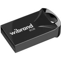 USB флеш накопичувач Wibrand 8GB Hawk Black USB 2.0 Фото