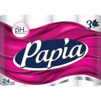 Туалетная бумага Papia 3 слоя 24 рулона Фото