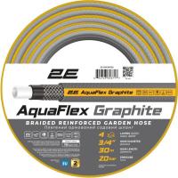 Поливочный шланг 2E AquaFlex Graphite 3/4", 30м, 4 шари, 20бар -10+50° Фото
