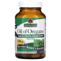 Травы Nature's Answer Масло орегано, 150 мг, Oil of Oregano, 90 гелевых Фото