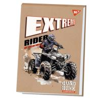 Альбом для малювання Yes А4 20 аркушів клеєний білила "Extreme rider" крафт Фото
