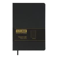 Книга записная Buromax TOUCH ME А5 96 листов линия, черный Фото