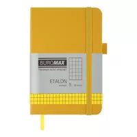 Книга записная Buromax ETALON 95х140, 96 листов клетка желтый Фото