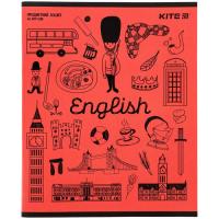 Тетрадь Kite предметний Sketch 48 аркушів, англійська мова ліні Фото