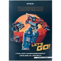 Цветной картон Kite А4 двухсторонний Transformers 10 листов Фото