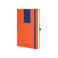 Книга записная Optima А5 COMBI-5, твердая обложка, резинка,линия Фото