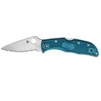 Нож Spyderco Endela K390 Serrated Blue Фото