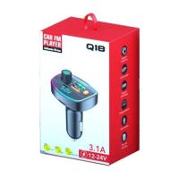 FM модулятор Voltronic Q19 з еквалайзером, 3.1A, USB, TF Фото