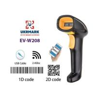 Сканер штрих-кода UKRMARK EV-W208 2D, wireless, USB Фото