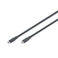 Дата кабель Digitus USB-C to USB-C 2.0m USB 4.0 Gen2 20G 240W 8K silic Фото