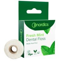 Зубная нить Nordics Вощеная с мятой 30 м Фото