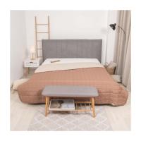 Покрывало Viluta стеганое двустороннее Дуэт Капучино 210х240 Фото