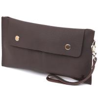 Косметичка Shvigel Кожаная матовая тревел Коричневая Фото