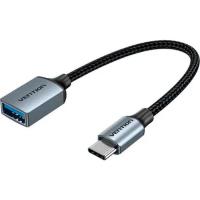 Переходник Vention USB 3.0 Type-C to USB AF (OTG) 0.15m Aluminum All Фото