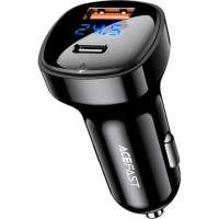 Зарядное устройство Acefast 2xUSB 66W (USB-C + USB-A) B4 with digital display Фото