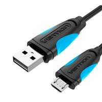 Дата кабель Vention USB 2.0 AM to Micro 5P 0.5m Black Фото