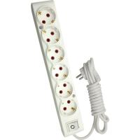 Сетевой удлинитель TECCO 3м 6 постов white Фото