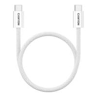 Дата кабель Canyon USB-C to USB-C 1.0m 60W Magnet Braided White Фото