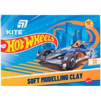 Пластилин Kite Hot Wheels восковий, 12 кольорів, 240 г Фото