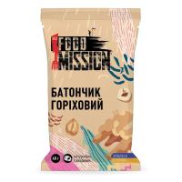 Батончик Food Mission Ореховый 40 г Фото