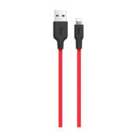 Дата кабель HOCO USB 2.0 AM to Lightning 1.0m 2A silicone X21 black Фото