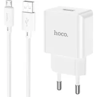 Зарядний пристрій HOCO C106A Leisure USB + cable USB to Micro 5P 10.5W Wh Фото
