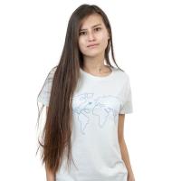 Футболка Sol's Pioneer Women World Map білий S Фото