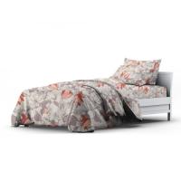 Постельное белье Home Line Весенний вечер оранжевый, бязь, полуторный Фото