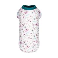Футболка для животных Pet Fashion Flora XS белая с цветочным принтом Фото