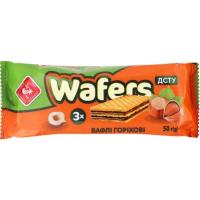 Вафли Житомирські ласощі с начинкой Wafers ореховые 50 г Фото