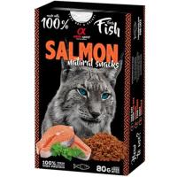 Лакомство для котов Alpha Spirit Cat Salmon Natural Snacks с лососем 80 г Фото