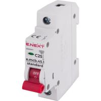 Автоматический выключатель E.NEXT 1-п e.mcb.stand. 25А C ( 4,5кА) Фото