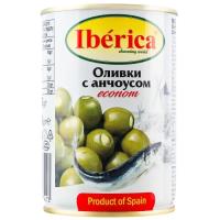Овощная консервация Iberica Оливки фаршированные анчоусом 280 г Фото