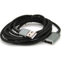 Дата кабель VEGGIEG USB 2.0 AM/AF 2.0m black Фото