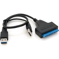 Перехідник Voltronic USB 3.0 AM + USB 2.0 AM to SATA 0.1m for HDD/SSD b Фото