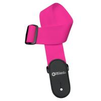 Ремень для гитары DiMarzio Nylon With Leather Ends Neon Pink Фото