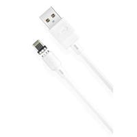 Дата кабель XO USB 2.0 AM to Lightning 1.0m 2.1A magnetic pvc whi Фото