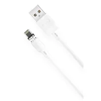 Дата кабель XO USB 2.0 AM to Lightning 1.0m 2.1A magnetic pvc whi Фото