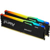 Модуль пам'яті для комп'ютера Kingston Fury (ex.HyperX) DDR5 128GB (2x64GB) 5600 MHz Beast RGB Фото