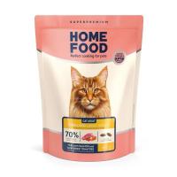 Сухий корм для кішок Home Food For large breeds з телятиною, лососем та в’яленими Фото